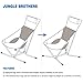 Lightweight Folding Angle-Adjustable Beach Camping Chair with Headrest, Compact for Backpacking Picnic Beach Festival Hiking -with Carry Bag-Max Load Bearing: 300LB,Bluethumb 3