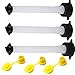 ORANDESIGNE Gas Can Spout Replacement Old Style Flexible Fuel Can Pour Nozzle Kit with Gaskets Collars Stopper Caps Vent Cap for Blitz Gott Essence Plastic Kerosene Diesel Water Jug 1 2 5 Gallon 3 Set