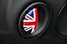 LVBAO Interior Door + Glove Storage Box Handle Cover Caps for Mini Cooper JCW ONE S R60 Countryman (R60 Countryman, Union Jack Red)