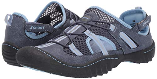 JSport by Jambu Women's Bleeker Fisherman Sandal Navy Stone/Blue 8.5 M US