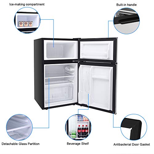 2 ROVSUN+Compact+Refrigerator+Freezer+Scraper