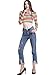 Beluring Womens Long Sleeve Striped Casual Crew Neck Crop Top Short T Shirt