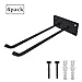 FRMSAET Wall Mounted Hanger Garden Tool Storage Rack Organizer Heavy Dutyv Rack Hardware Steel Utility Decorative Metal Multi-Tools Utility Hooks,includes Screws and Anchors(4, Pack)