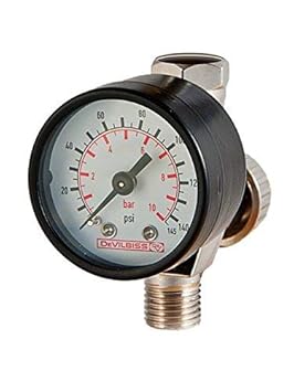 Devilbiss Luftmikrometer mit Manometer für Lackierpistolen (DV-HAV-501-B)