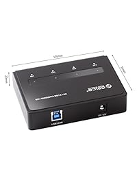 ORICO 4 puertos USB3.0 inteligente Hub Max Deliver 5 V2.4 A para tu Ipad y otras tabletas (ORICO bh4 u3 bk), Negro