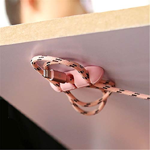 Kuke Cable Organizer,2 PCS Cable Clips Cable Holder Solid Silicone Cartoon Electrical Wire Cable Clamp