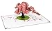 Paper Love Pop Up Card, Summer Collection, 3D Popup Greeting Card (Cherry Blossom)