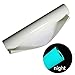 VVEEWUU 10 Inches x 5 Feet Glossy Adhesive Craft HTV Vinyl for T-Shirts Glow in Dark Heat Transfer Vinyl Roll for Heat Press (Blue Glow)