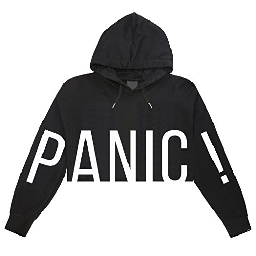 Panic at the Disco Women's Crop Hoodie XL Black Want It All