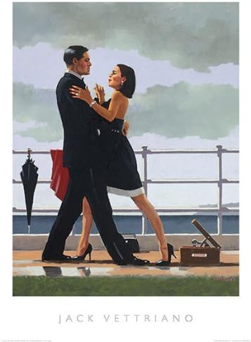 Amazon Com Anniversary Waltz Jack Vettriano Romance Couple Dancing Print Poster 19 5x27 5 Posters Prints