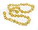 The Art of Cure Original Baltic Amber Necklace- Polished Handmade (Raw Butterscotch) for boy or girl - 12-12.5 Inches size