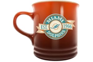 NFL Miami Dolphins 14oz Banner Design Stoneware Coffee Mug