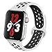 OriBear Compatible for App le Watch Band 44mm 42mm, Breathable Sporty for iWatch Bands Series 4/3/2/1, Watch Nike+, Various Styles and Colors for Woman and Man(M/L,Platinum Black)
