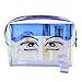 Holographic Iridescent Makeup Bag, Hologram Cosmetic Bags Large Toiletries Pouch Handy Makeup Pouch, Wristlets Organizer Women Clutch Evening Bag, Valentines Day Gifts, Eye Pattern