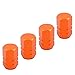 TOMALL Orange Hexagon Style Wheel Tyre Valve Stem Caps Compatible with SUV 4WD Rims Dust Cover