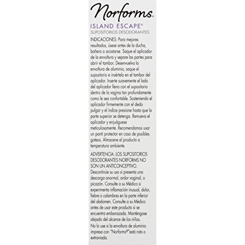 image for Norforms Feminine Deodorant Suppositories | Long Lasting Odor Control 