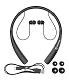 ZekPro Bluetooth Headphones With Mic [Long Lasting Battery Life] - Premium Quality Wireless Stereo Earbuds Headset For iPhone 6s Samsung S6 S5 Note4 Motor LG HTC Phones - Best Earphones [Black]