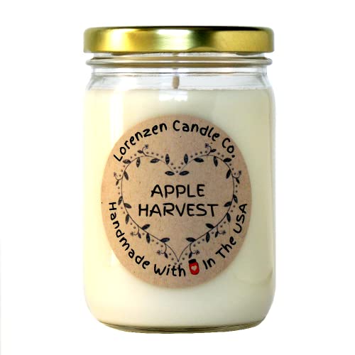 Apple Harvest Soy Candle, 12oz | Handmade in the USA with 100% Soy Wax at Amazon