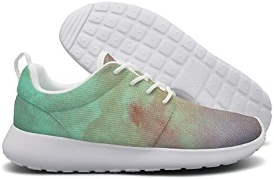 Creative Watercolor Texture Abstract Fashion Print Sports Shoes Breathable Mesh Shoes
