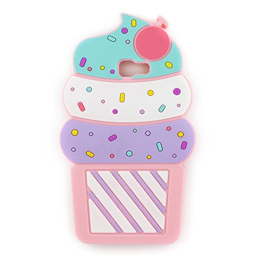 Galaxy a7 2017 case, 3d cute cartoon cherry cupcakes ic…