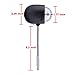 WOWTOU Disco Ball Lamp, Rotating RGB Colored LED Stage Lighting Party Bulb with 3W Book Light, USB Powered (Black)
