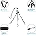 3 Way Dog Leash 3 in 1 Durable Nylon Dog Leash Multiple Dog Leash Triple Dog Leash with Padded Handle 360° Swivel No Tangle Climbing Rope Removable Pet Traction Rope Lead for Medium Large Dogs (Black)