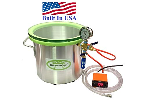 3 -Gallon Heated Vacuum Chamber with Temp Glass