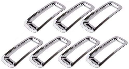 HONETECH Front Grille Grill Inserts Trims Cover for Jeep Patriot 2011-2017 (Chrome)