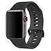 Band for Apple Watch 42mm, Langte Silicone Apple Watch Band for Apple Watch Series 3/2/1, Sport, Edition(42 M/L Black)