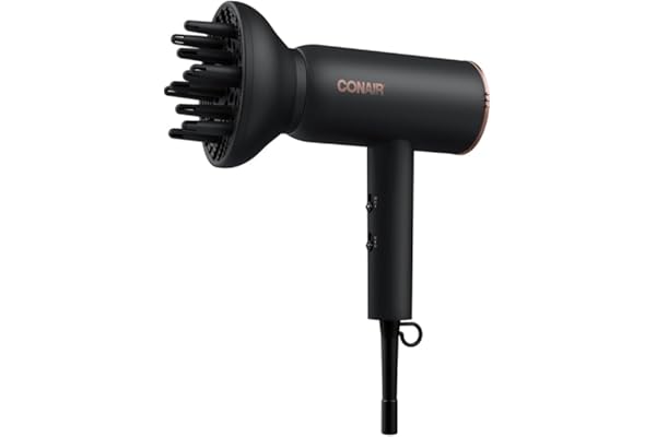 Conair 1875 Watt HTDC Titanium Pro 330C Hair Dryer, Ceramic Titanium Technology, Includes Concentrator and Diffuser,Tourmalin