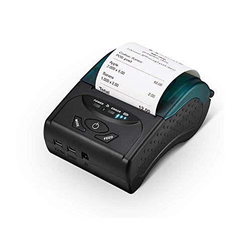 MUNBYN 58mm Bluetooth Thermal Receipt Printer Wireless Mobile POS Receipt Printer for PC Android