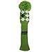 Scott Edward Green Grey White Argyle Golf Club Head Covers, Acrylic Yarn Double-Layers Knitted, with Rotatable Number Tags Set of 4 (Green Grey White Argyle Grey Stripes)