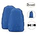 AGPTEK 2Pcs Nylon Waterproof Backpack Rain Cover with Carry Bag for Hiking/Camping/Outdoor Activities by, Blue, Size S:18-25L