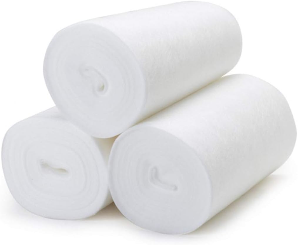 Oillian 100PCs Cloth Diaper Liners, Bamboo Fiber Flushable Disposable Liners Roll for Reusable Cloth Nappy