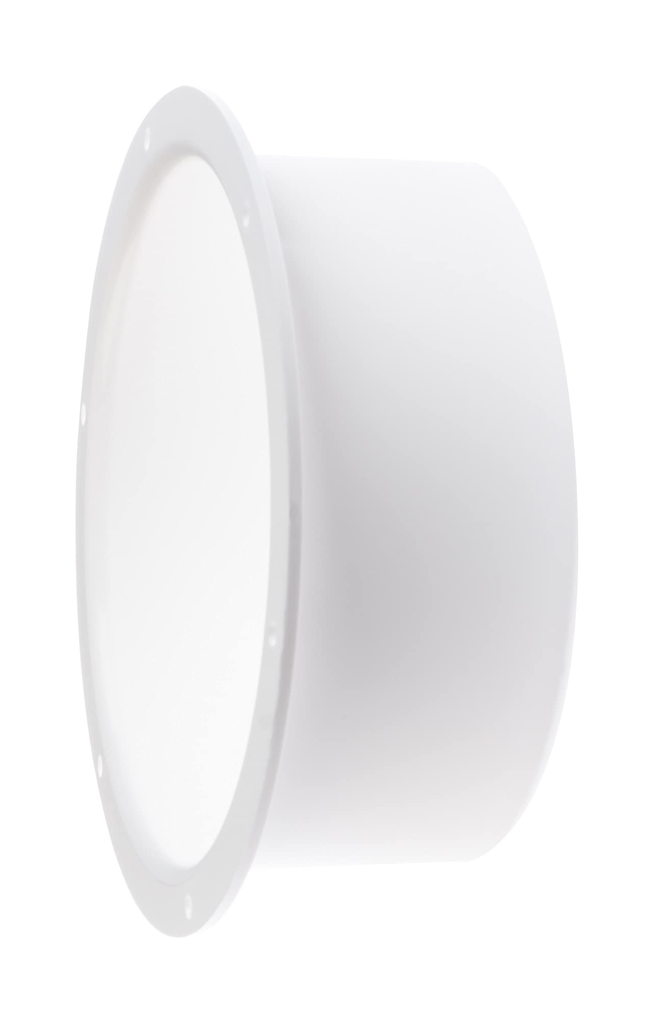 Steinberg14 White 150mm / 6inch Inlet Duct Connector Flange, Plastic Straight Pipe Flange for Ventilation System