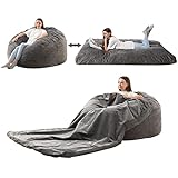 Homguava Corduroy Bean Bag Chair, Variable Shape