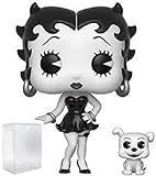 Funko Pop & Buddy: Betty Boop - Betty with Pudgy Black and White Entertainment Earth Exclusive Vinyl Figure (Bundled with Pop Box Protector Case)