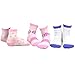 TeeHee Little Girls and Toddlers Cute Novelty and Fashion Cotton Crew Socks 18 Pair Pack Gift Box (3-5 Years, Vintage)