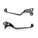 Black Brake/Clutch Skull Hand Levers Compatible with Harley Davidson (1996-2012) Billet Aluminum Black Brake and Clutch Skull Hand Grips Levers Left and Right One Pair Motorcycle
