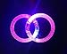 Jofan 10pcs New Style Colorful LED Flash Glow Bracelets Acrylic Light-up Rave Wristbands