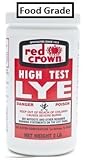 RED CROWN High Test Lye for Making Award-Winning Handcrafted Soaps 2 lb. (Food Grade)