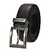 Mens Belt Heavy Duty Leather Causal Dress Belts for Men with Nickel Buckle Dark Brown 60