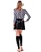 Super Z Outlet Women's Cable Knit Leg Warmers Knitted Crochet Long Socks, Black OSFM