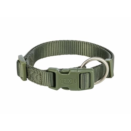 TRIXIE Premium collar, S: 25–40 cm/15 mm, olive green