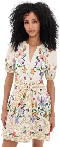 shoshanna umbrella mini dress Shoshanna Umbrella Mini Dress Cover Up In Ivory/blue