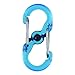 Nite Ize S-Biner MicroLock Polycarbonate - 2 Pack - Blue