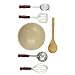 The Queen's Treasures 6 Pc Kitchen Tool Accessory Set for 18 Inch American Girl Doll Furniture: Mixing Bowl Plus 5 Kitchen Utensil Tools