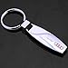 SHANG MEDING Water drop shaped Emblem Car Keychain Keyring Logo symbol sign badge personalized custom logotipo Quality Metal Alloy Nice Gift for Man Woman (Audi)