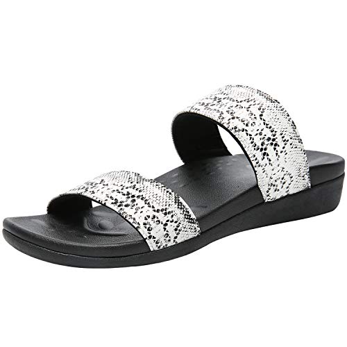 MEGNYA Archies Orthopeic Slides for Women, Cushioned Plantar Fasciitis Sandals for Flat Feet