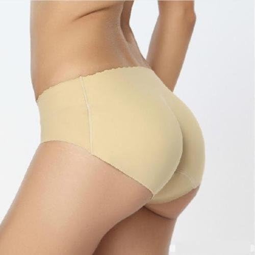V2eshop Full But Padded Butt Hip Enhancer Bottom Panties Underwear Brief Fake Ass Warm U #Skin Colors #L
